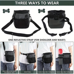 Multifunctional Dog Training Treat Pouch with Water Bottle Bag