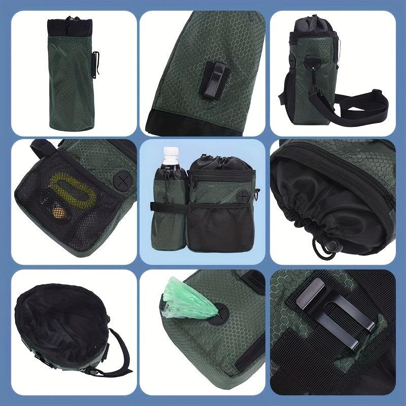 Multifunctional Dog Training Treat Pouch with Water Bottle Bag