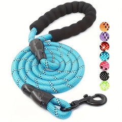 Reflective Nylon Dog Leash Padded Handle for All Dog Sizes