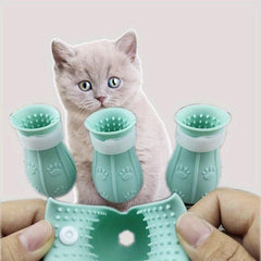 Durable Silicone Anti Scratch Boots for Cat's Paws