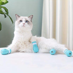 Durable Silicone Anti Scratch Boots for Cat's Paws