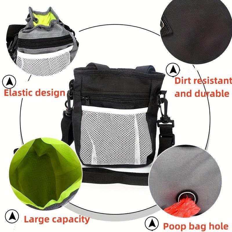 Portable Pet Treat Pouch Waist Bag Crossbody Pet Snack Bag