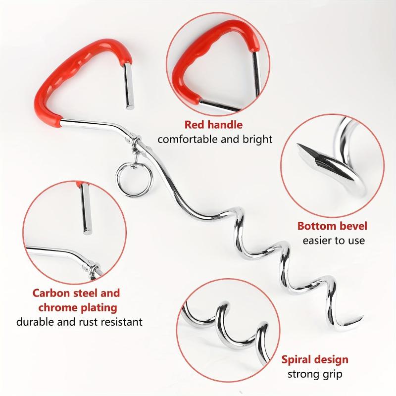 Heavy Duty Dog Stake Tie Out Cable with Spiral Stake