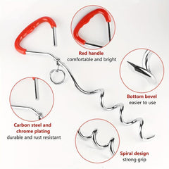 Heavy Duty Dog Stake Tie Out Cable with Spiral Stake
