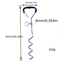 Heavy Duty Dog Stake Tie Out Cable with Spiral Stake