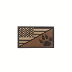Dog Patch American Flag Embroidered Patch Tactical Dog Paw Patches Vests