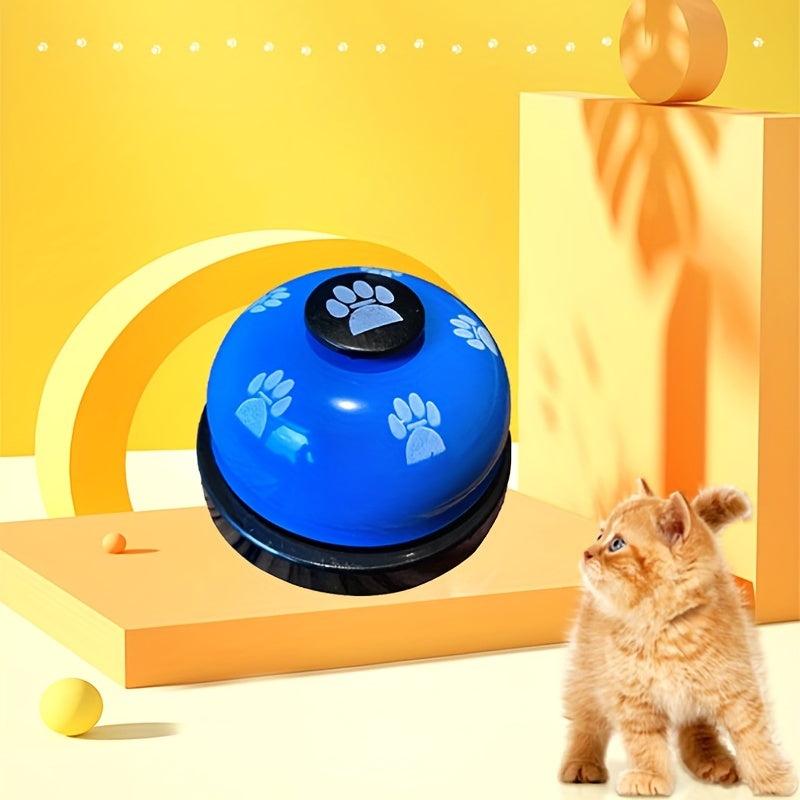 Pet Intelligence Toy Dog Cat Trainer with Footprints Press Bells