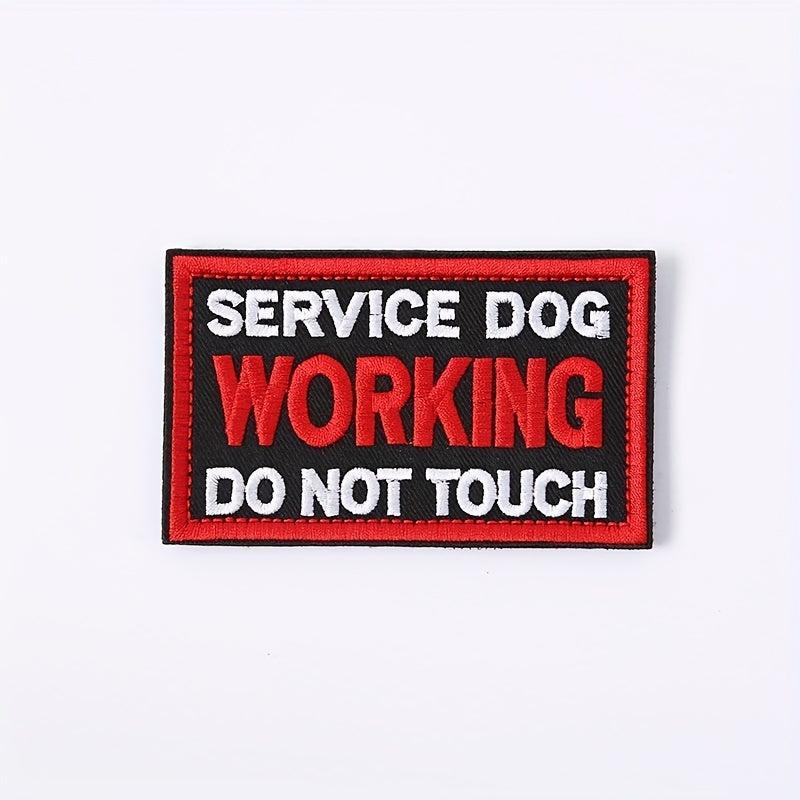 Stylish Service Dog Vest with 'Do Not Touch' Patch, Fasteners Included