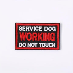 Stylish Service Dog Vest with 'Do Not Touch' Patch, Fasteners Included