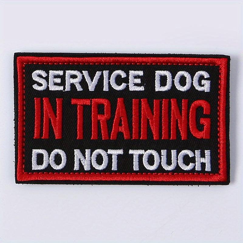Stylish Service Dog Vest with 'Do Not Touch' Patch, Fasteners Included