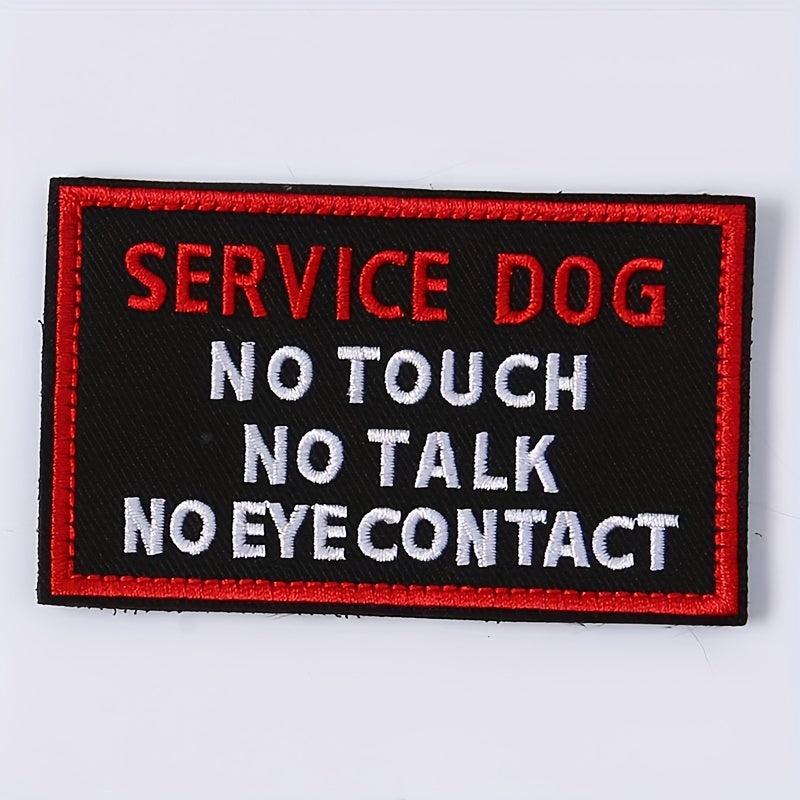 Stylish Service Dog Vest with 'Do Not Touch' Patch, Fasteners Included