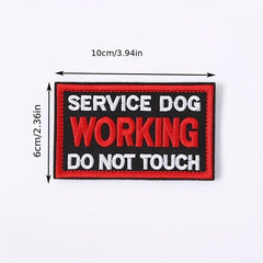 Stylish Service Dog Vest with 'Do Not Touch' Patch, Fasteners Included