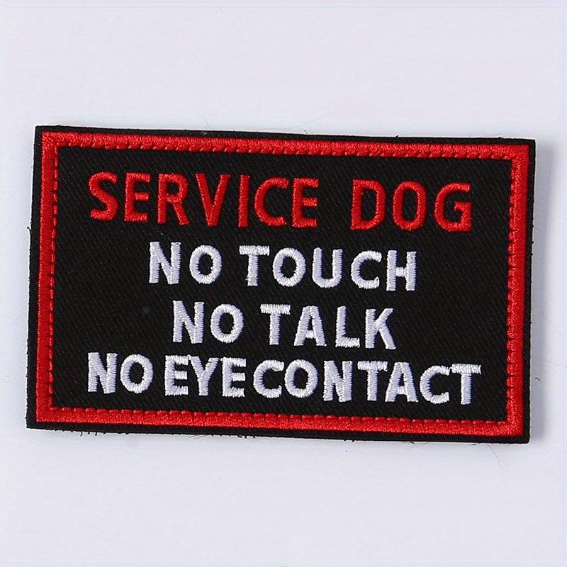 Stylish Service Dog Vest with 'Do Not Touch' Patch, Fasteners Included
