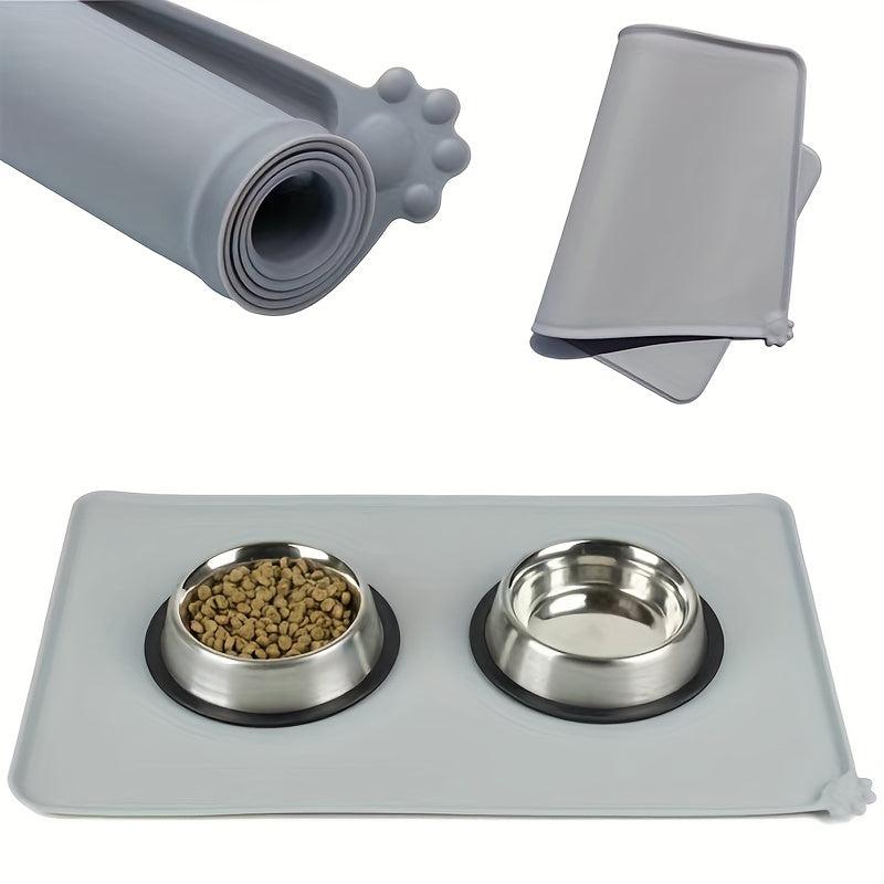 Silicone Pet Food Mat No Spill Non slip Cat Feeding Mat