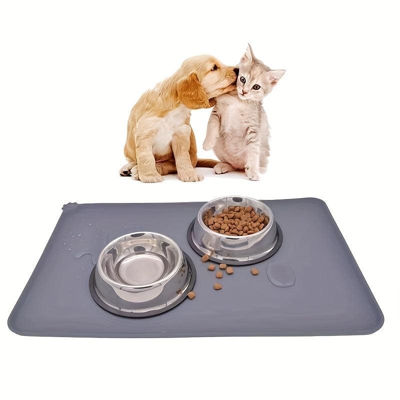 Silicone Pet Food Mat No Spill Non slip Cat Feeding Mat