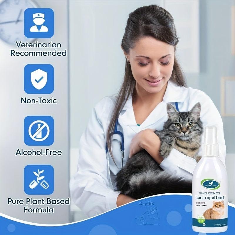 Cat Deterrent Spray for Indoor Outdoor Cat Repellent - 70 Char Limit