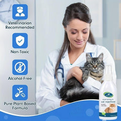 Cat Deterrent Spray for Indoor Outdoor Cat Repellent - 70 Char Limit