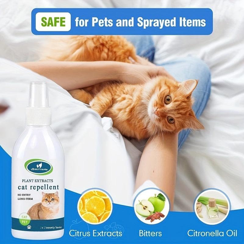 Cat Deterrent Spray for Indoor Outdoor Cat Repellent - 70 Char Limit