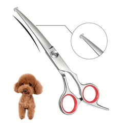 Professional Pet Grooming Scissors with Round Tip for Safe Trimming