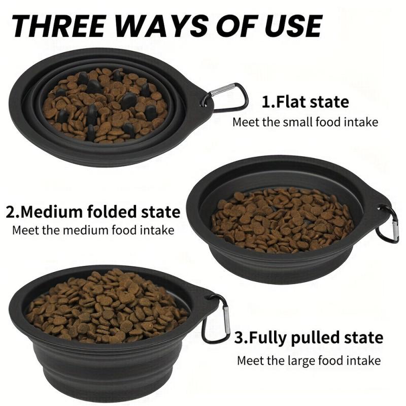 Portable Pet Folding Bowl Anti-choking Slow Feeding