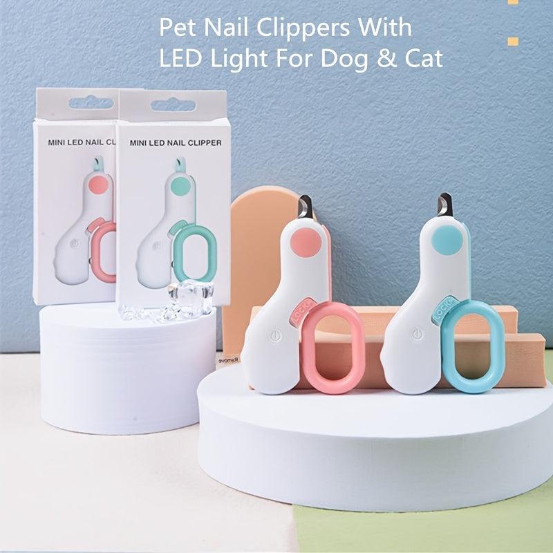 LED Pet Nail Clippers with Hidden Nail File