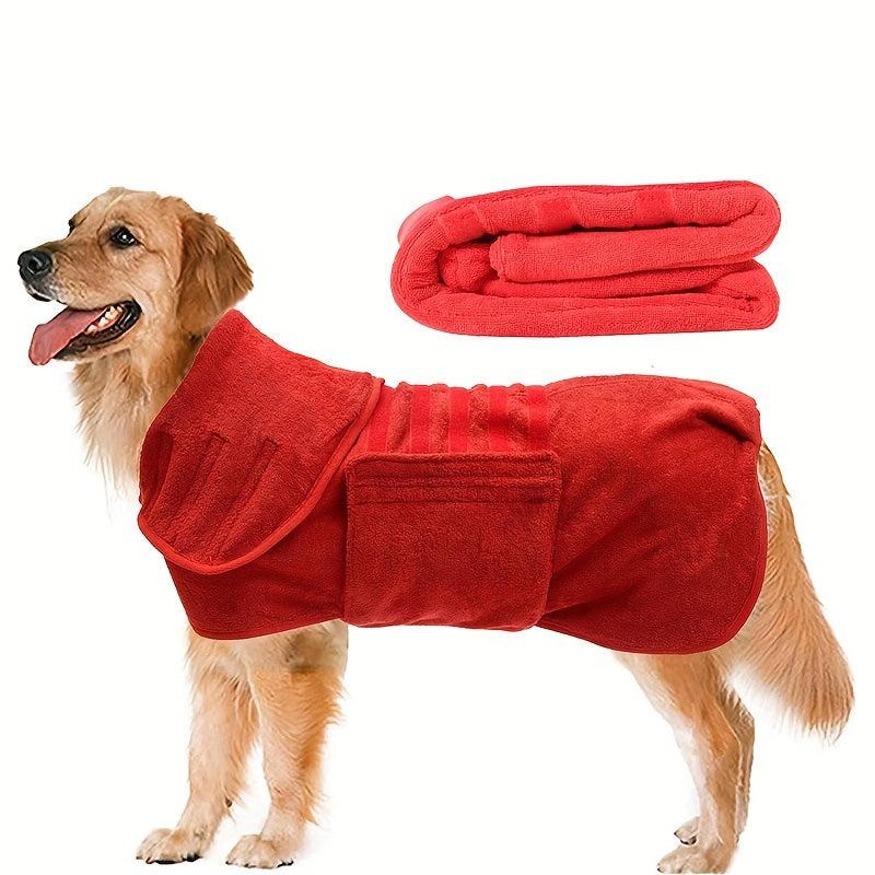 Microfiber Dog Bath Towel Water Absorbent Quick drying Pet Hooded Bath Towel