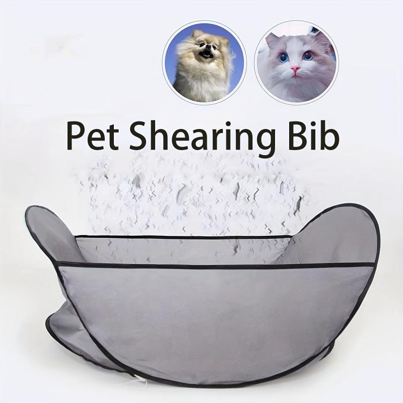 Pet Grooming Hair Cutting Bib for Dogs and Cats