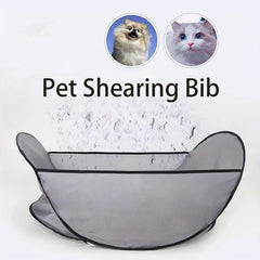 Pet Grooming Hair Cutting Bib for Dogs and Cats