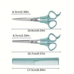 Dog Hair Cutting Kit Scissors Set with Thinning Shears & Comb
