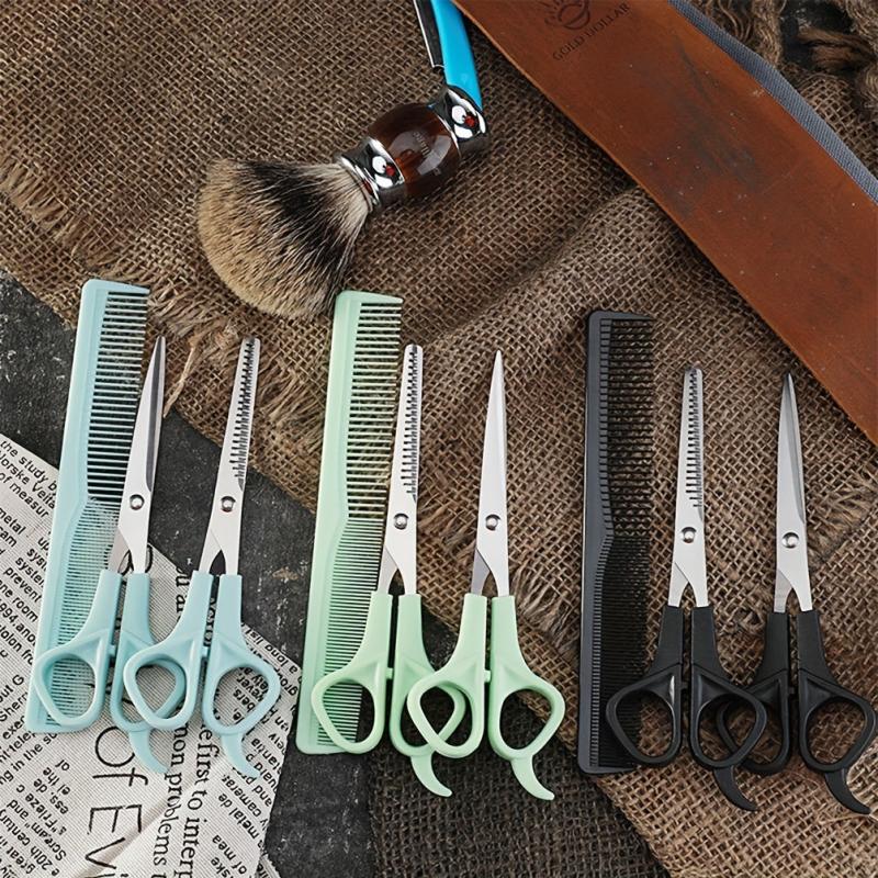 Dog Hair Cutting Kit Scissors Set with Thinning Shears & Comb