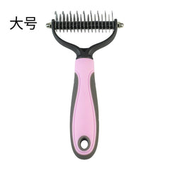 2-in-1 Puppy Grooming Brush - Removes Undercoat Mats, Reduces Shedding, Massages
