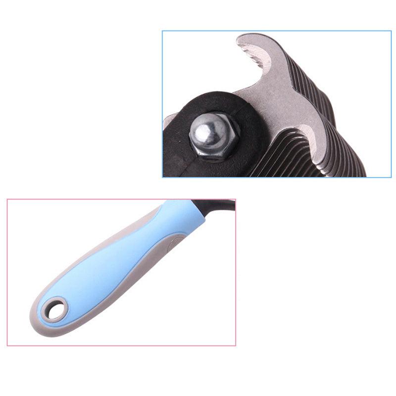 2-in-1 Puppy Grooming Brush - Removes Undercoat Mats, Reduces Shedding, Massages