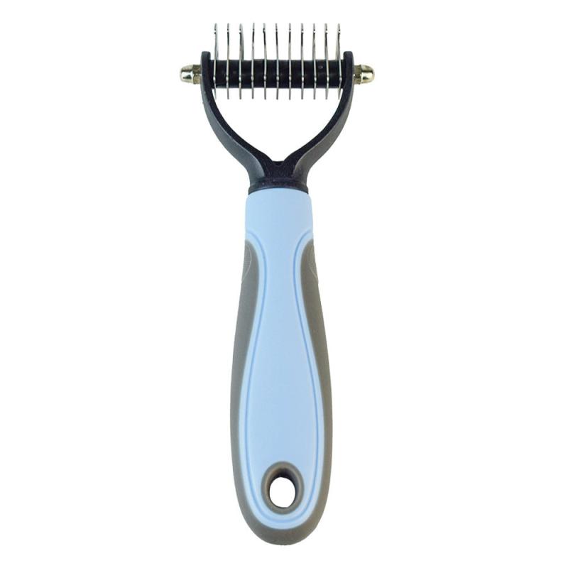 2-in-1 Puppy Grooming Brush - Removes Undercoat Mats, Reduces Shedding, Massages