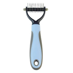 2-in-1 Puppy Grooming Brush - Removes Undercoat Mats, Reduces Shedding, Massages