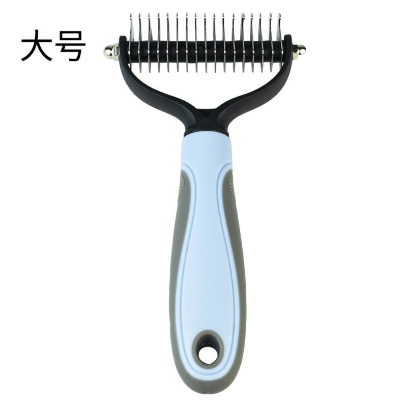 2-in-1 Puppy Grooming Brush - Removes Undercoat Mats, Reduces Shedding, Massages