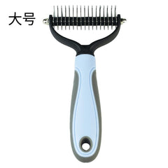 2-in-1 Puppy Grooming Brush - Removes Undercoat Mats, Reduces Shedding, Massages