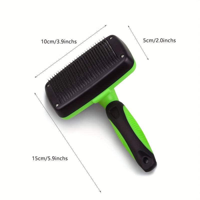 2-in-1 Pet Grooming Brush & Hair Removal Tool for Cats & Dogs - Reduces Shedding