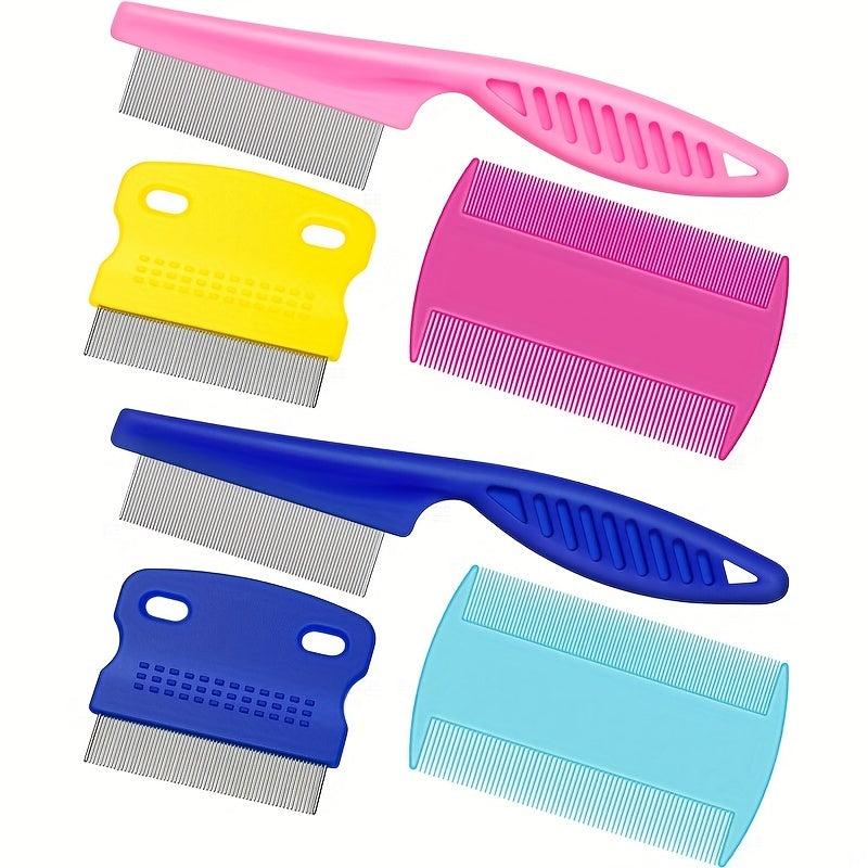 6pcs Pet Grooming Comb Kit for Cats and Dogs