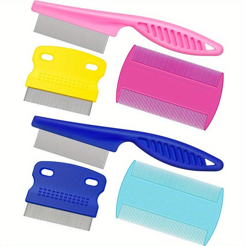 6pcs Pet Grooming Comb Kit for Cats and Dogs