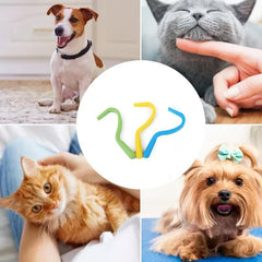 Tick and Flea Remover Tool for Dogs and Cats - Easy Pet Grooming Supplies