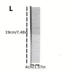 Pet Stainless Hair Removal Straight Comb Undercoat Hair Removal Comb