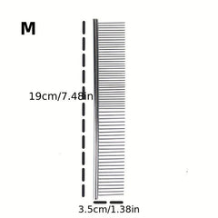 Pet Stainless Hair Removal Straight Comb Undercoat Hair Removal Comb