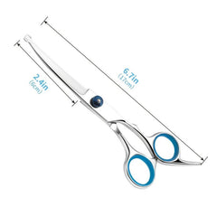 6 Inch Up Curved Pet Grooming Scissors with Round Head
