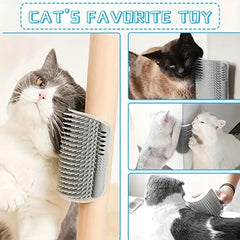 Wall Corner Cat Massage Brush Self Groomer Cat Scratcher