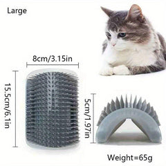 Wall Corner Cat Massage Brush Self Groomer Cat Scratcher