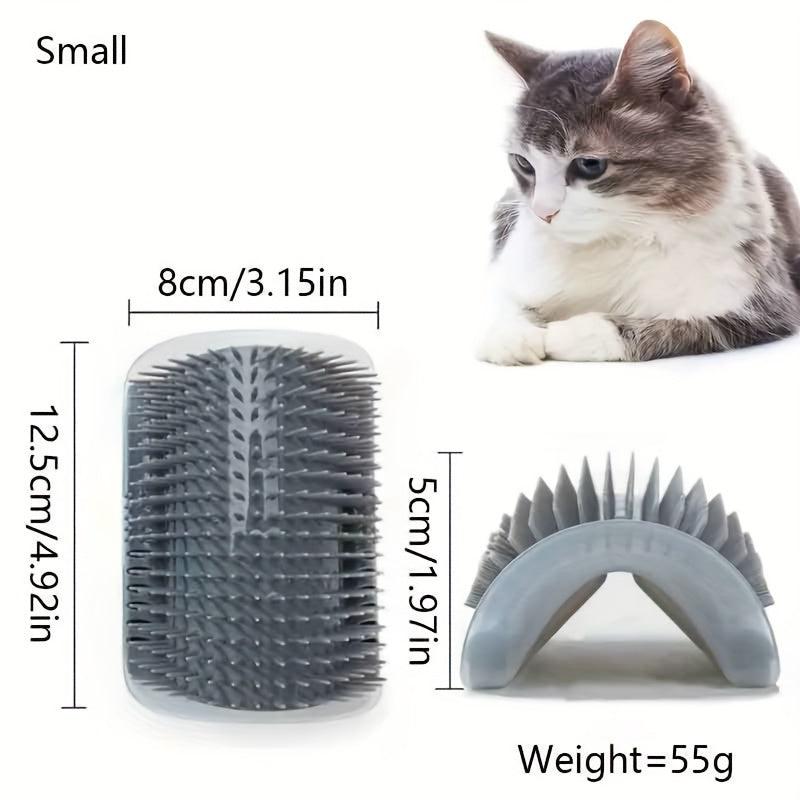 Wall Corner Cat Massage Brush Self Groomer Cat Scratcher