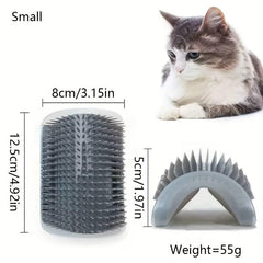 Wall Corner Cat Massage Brush Self Groomer Cat Scratcher