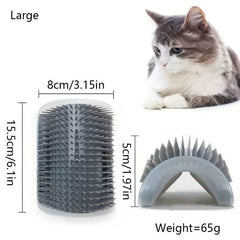Wall Corner Cat Massage Brush Self Groomer Cat Scratcher