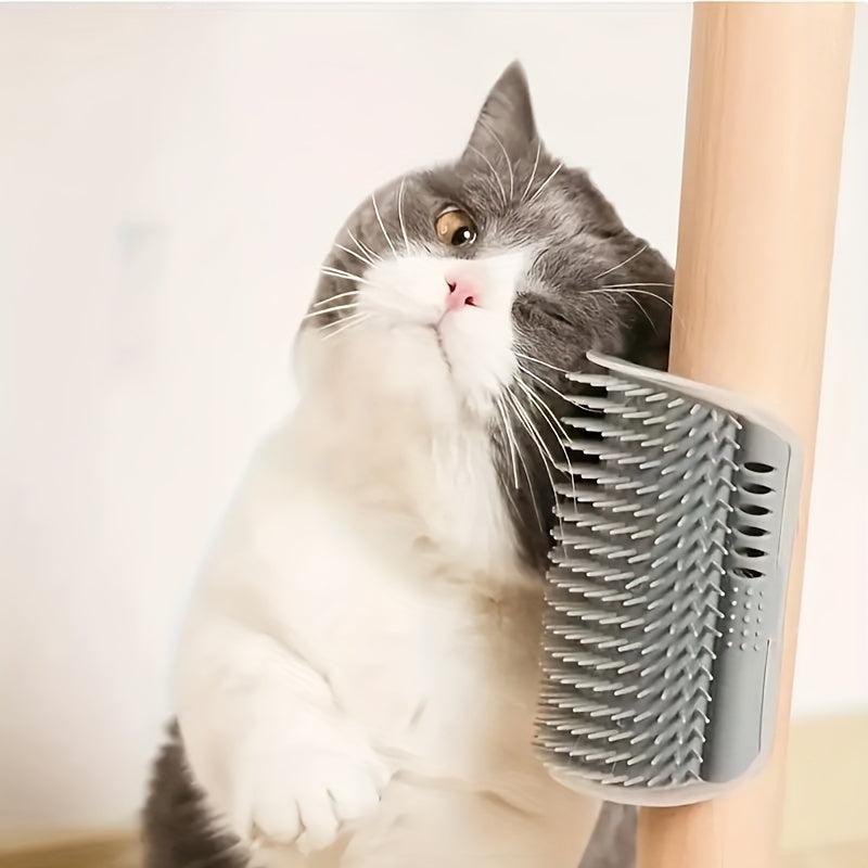 Wall Corner Cat Massage Brush Self Groomer Cat Scratcher