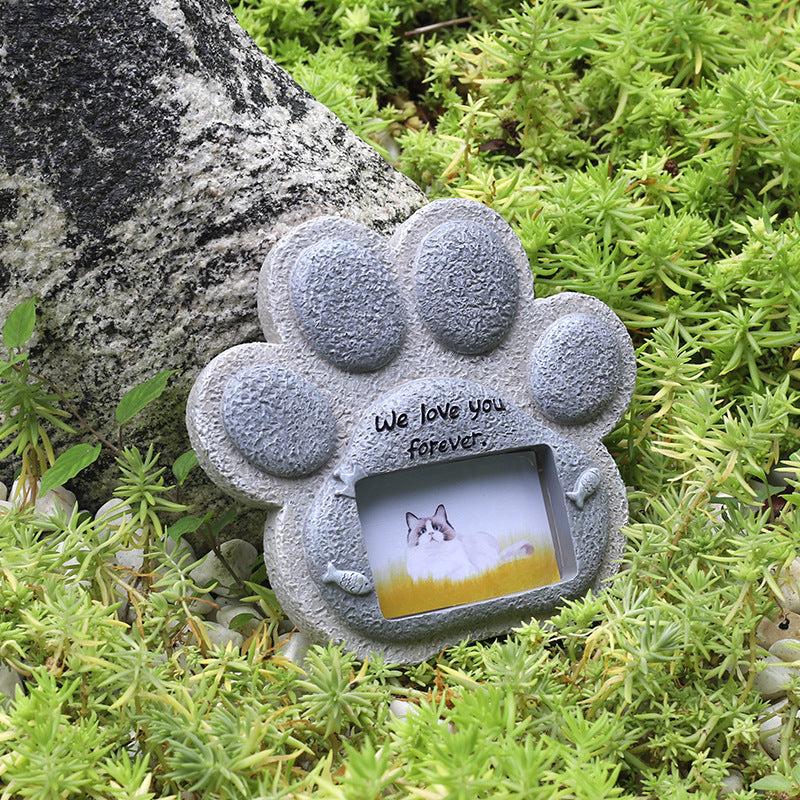 Personalized Pet Memorial Stone & Photo Frame